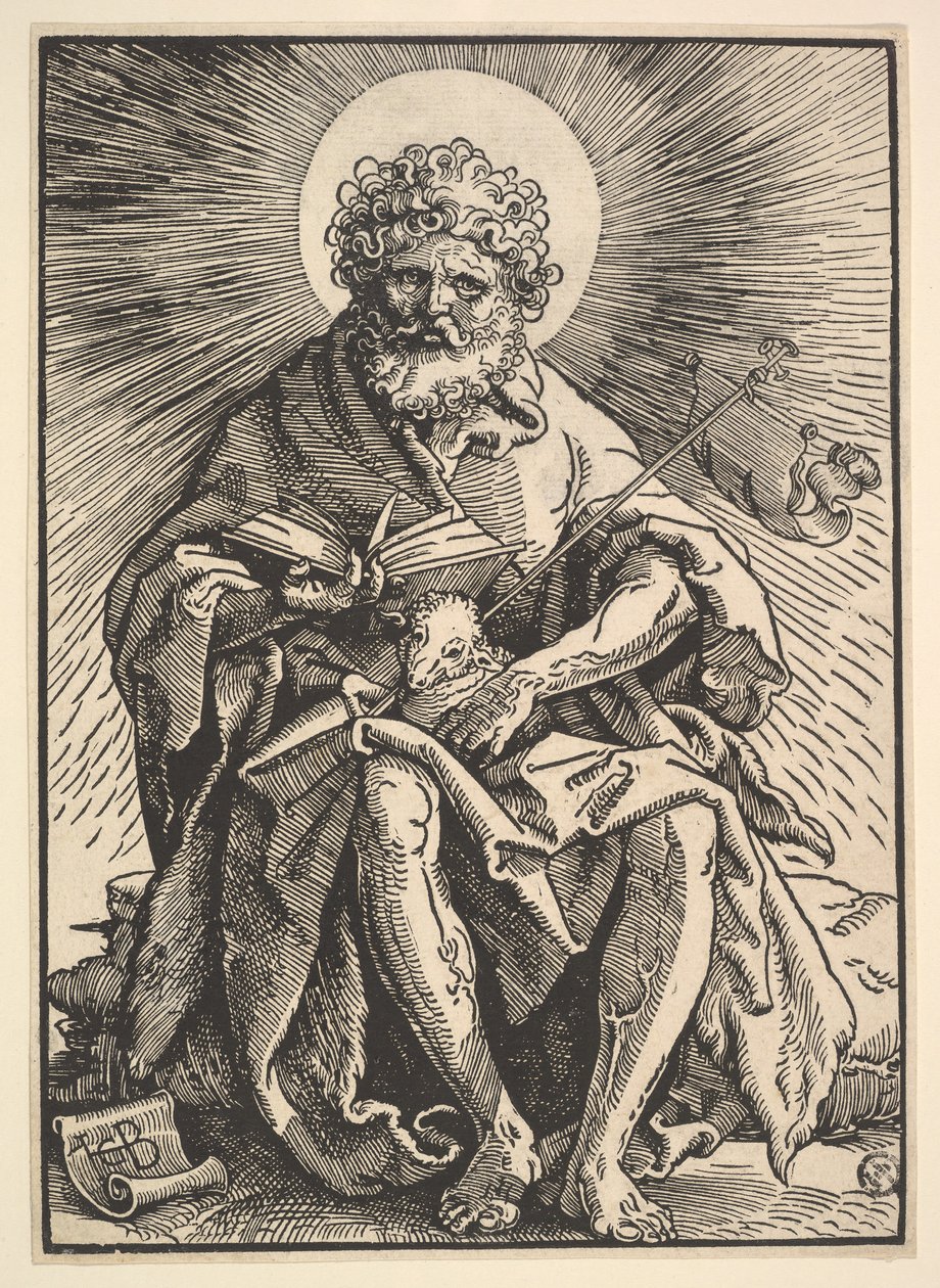 St. Johannes der Täufer mit dem Lamm, ca. 1517 von Hans Baldung