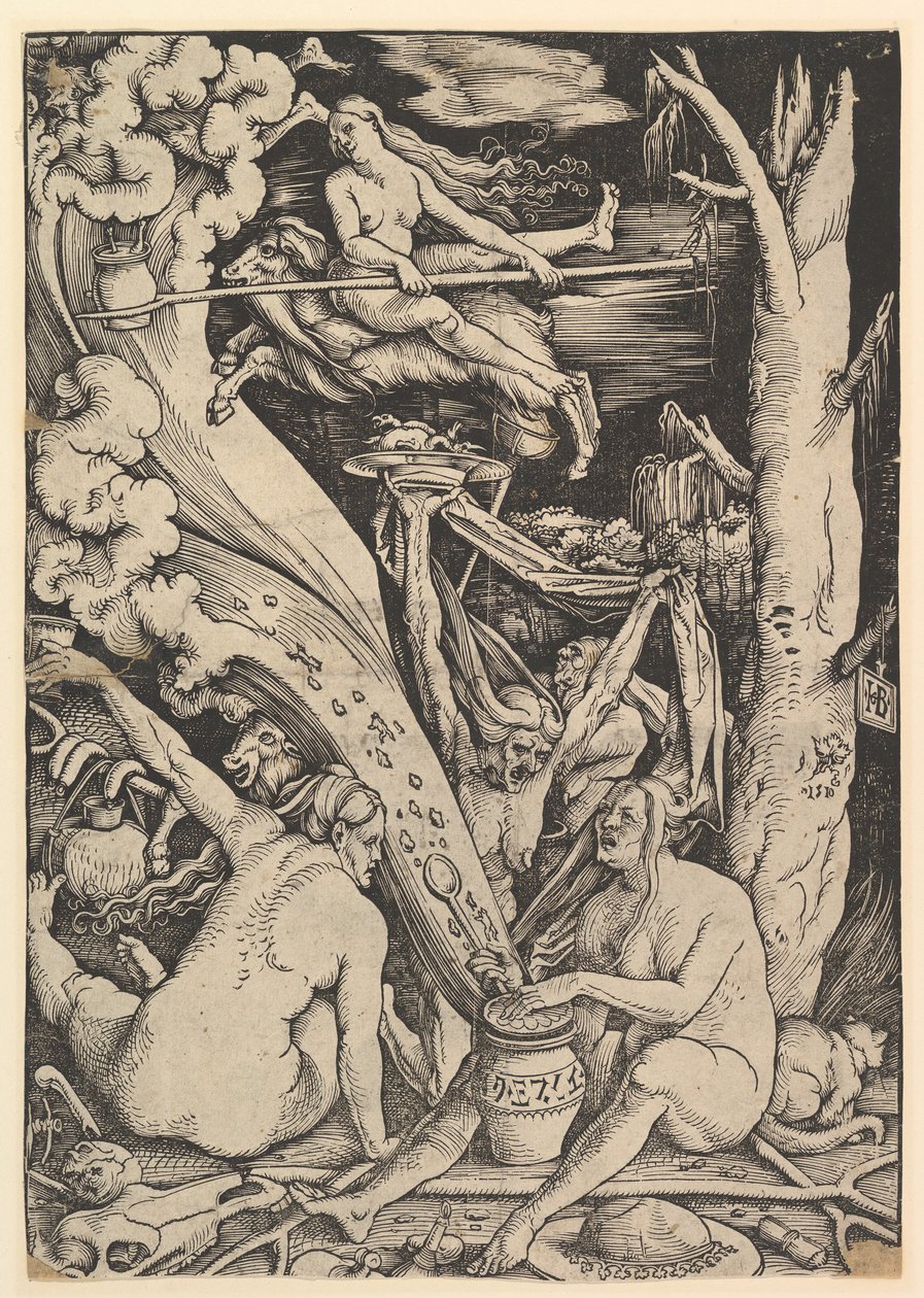 Die Hexen von Hans Baldung: Hochwertigste Kunstreproduktion
