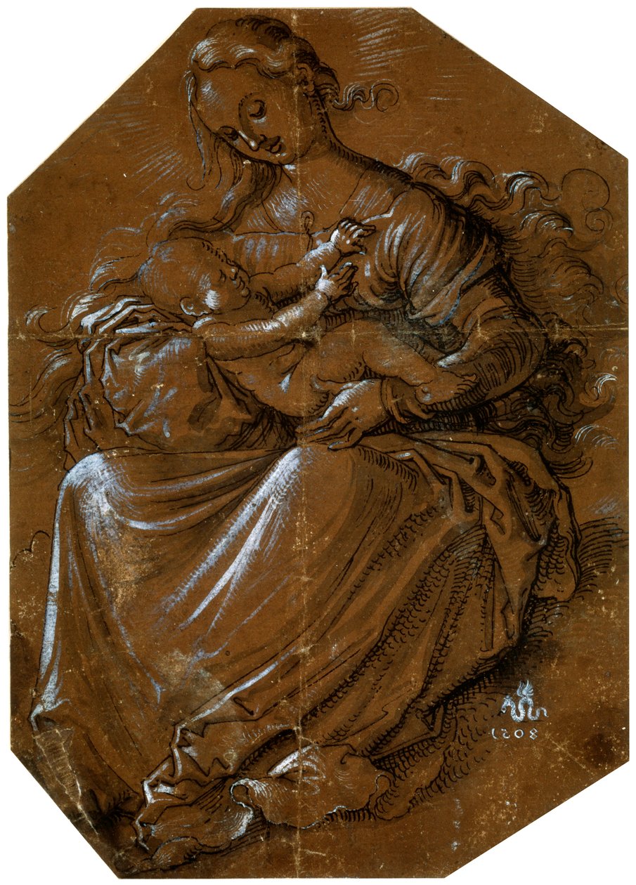 Jungfrau und Kind, ca. 1500-1545 von Hans Baldung