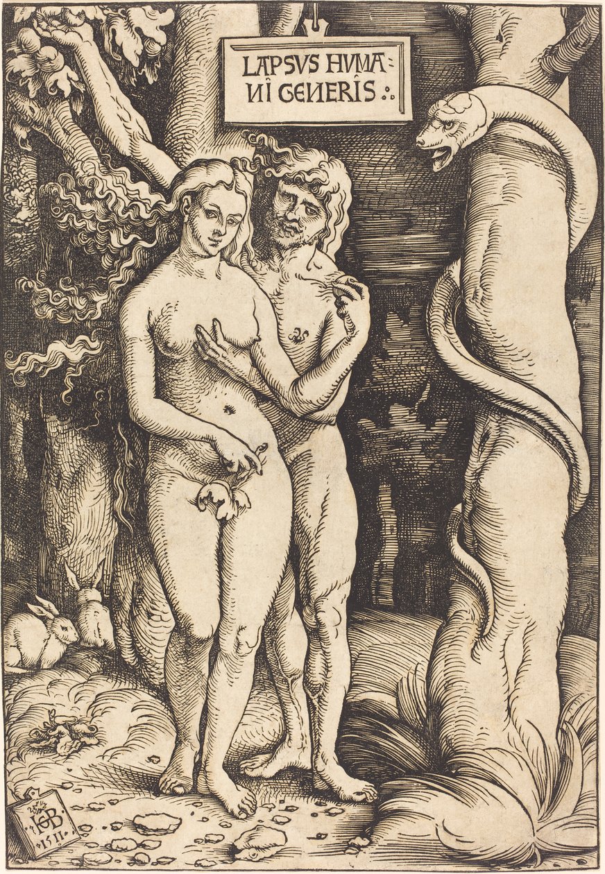 Adam und Eva, 1511 von Hans Baldung Grien