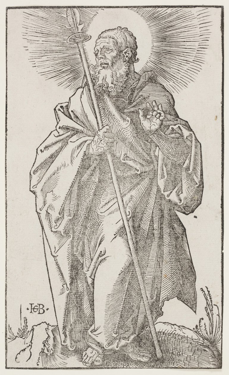 St. Thomas, aus "Die großen Apostel", ca. 1519 von Hans Baldung Grien