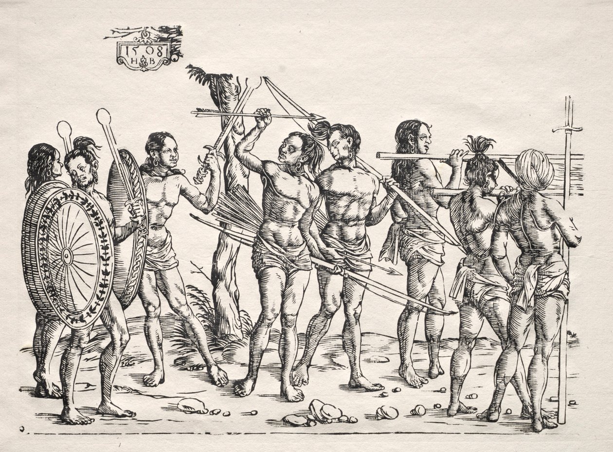 Der König von Cochin, 1508 von Hans Burgkmair