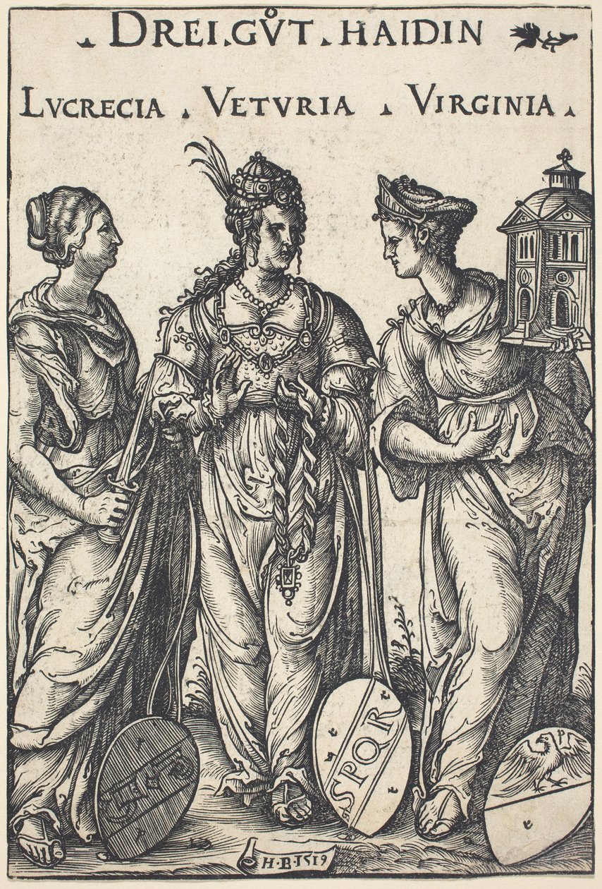 Lucretia, Veturia und Virginia von Hans Burgkmair I