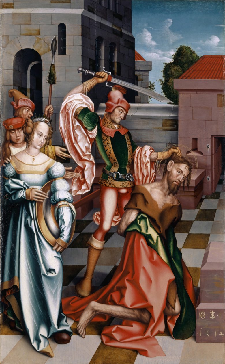 Die Enthauptung von Johannes dem Täufer, 1514 von Hans Fries