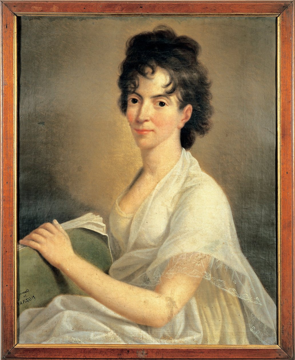 Porträt von Costanze Weber, Ehefrau von Wolfgang Amadeus Mozart von Hans Hansen