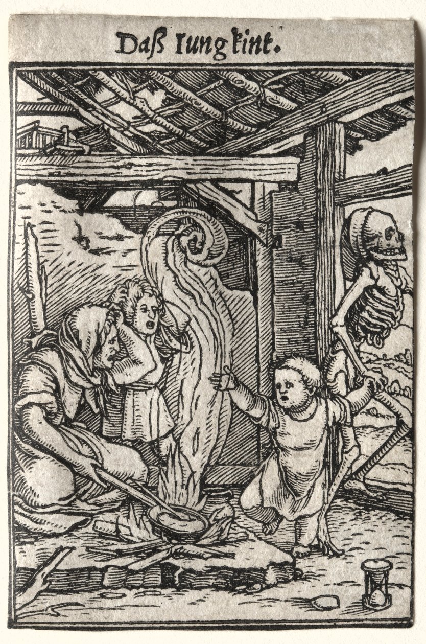 Totentanz: Das Kind, um 1526 von Hans Holbein
