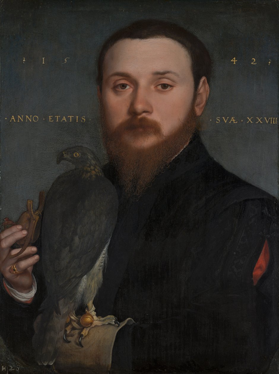 Porträt eines Falkners von Hans Holbein