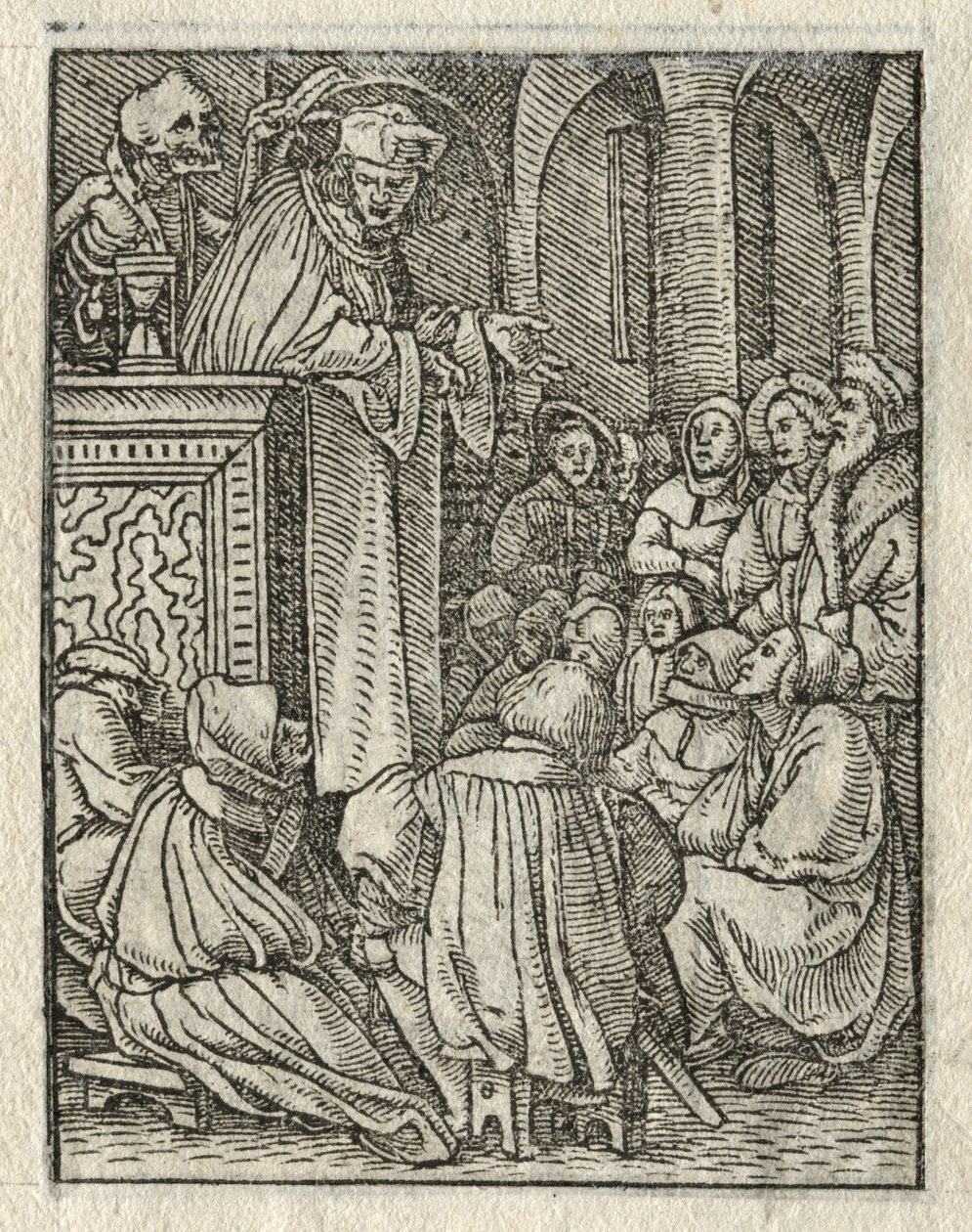 Der Totentanz: Der Prediger; Der Priester von Hans Holbein