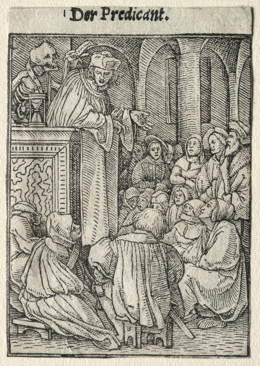 Totentanz: Der Prediger von Hans Holbein the Younger