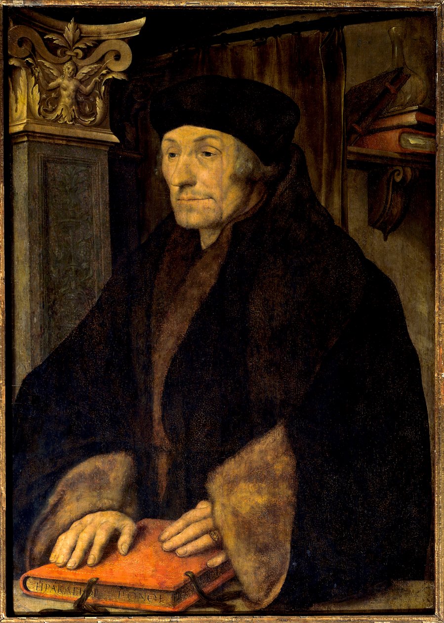 Porträt von Erasmus von Rotterdam von Hans Holbein der Jüngere