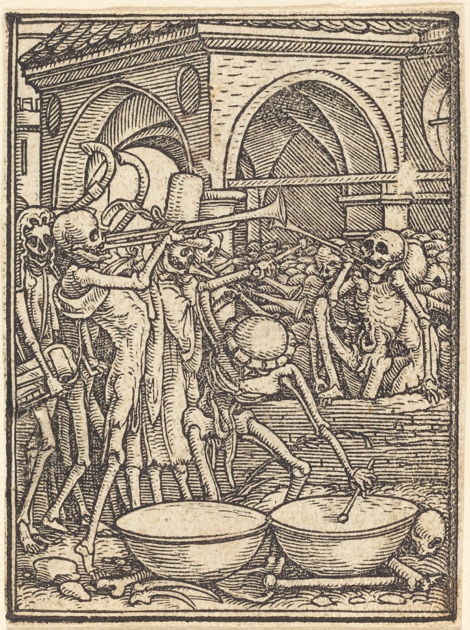 Skelette machen Musik von Hans Holbein the Younger