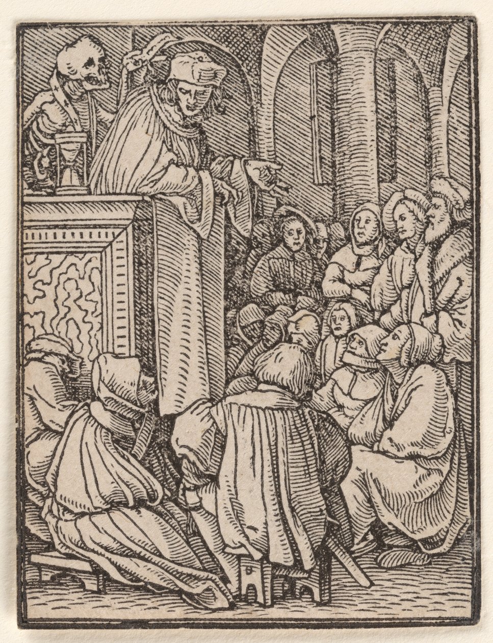 Der Geistliche, aus dem „Totentanz“ von Hans Holbein the Younger