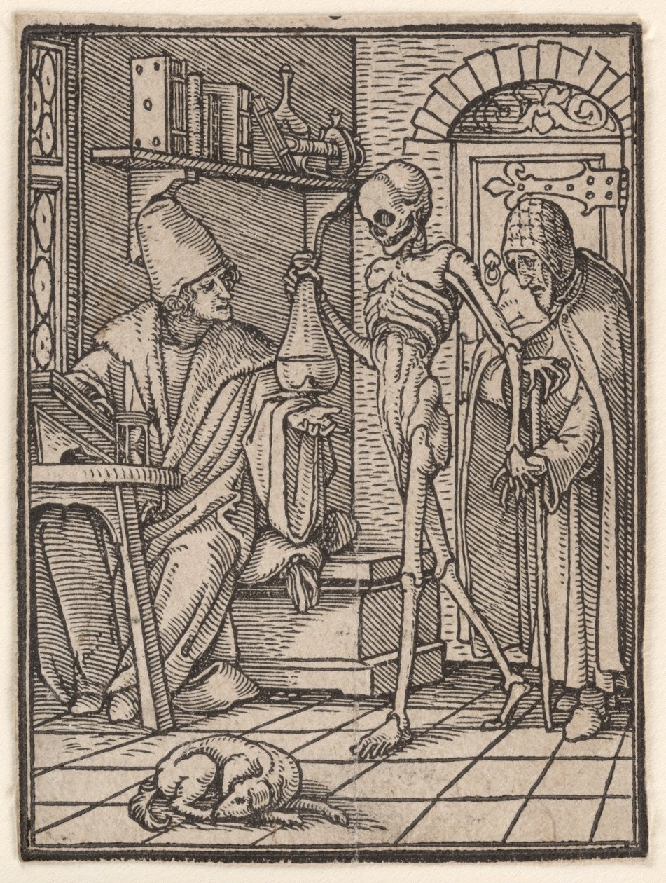 Der Arzt, aus "Der Totentanz" von Hans Holbein the Younger