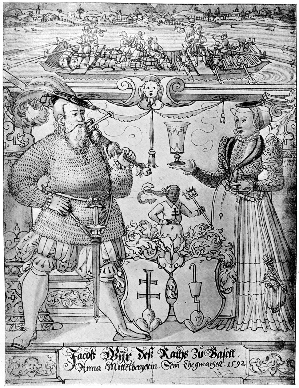 Jacob Wyx aus Basel und seine Frau Anna, 1592 1901 von Hans Jakob Plepp