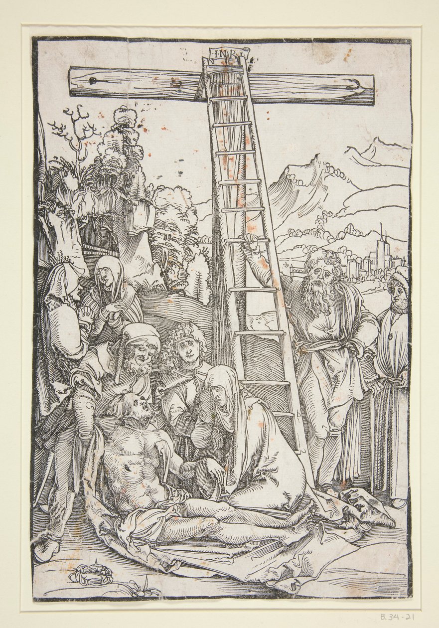Die Beweinung Christi (aus der Passion Christi) von Hans Leonard Schaufelein