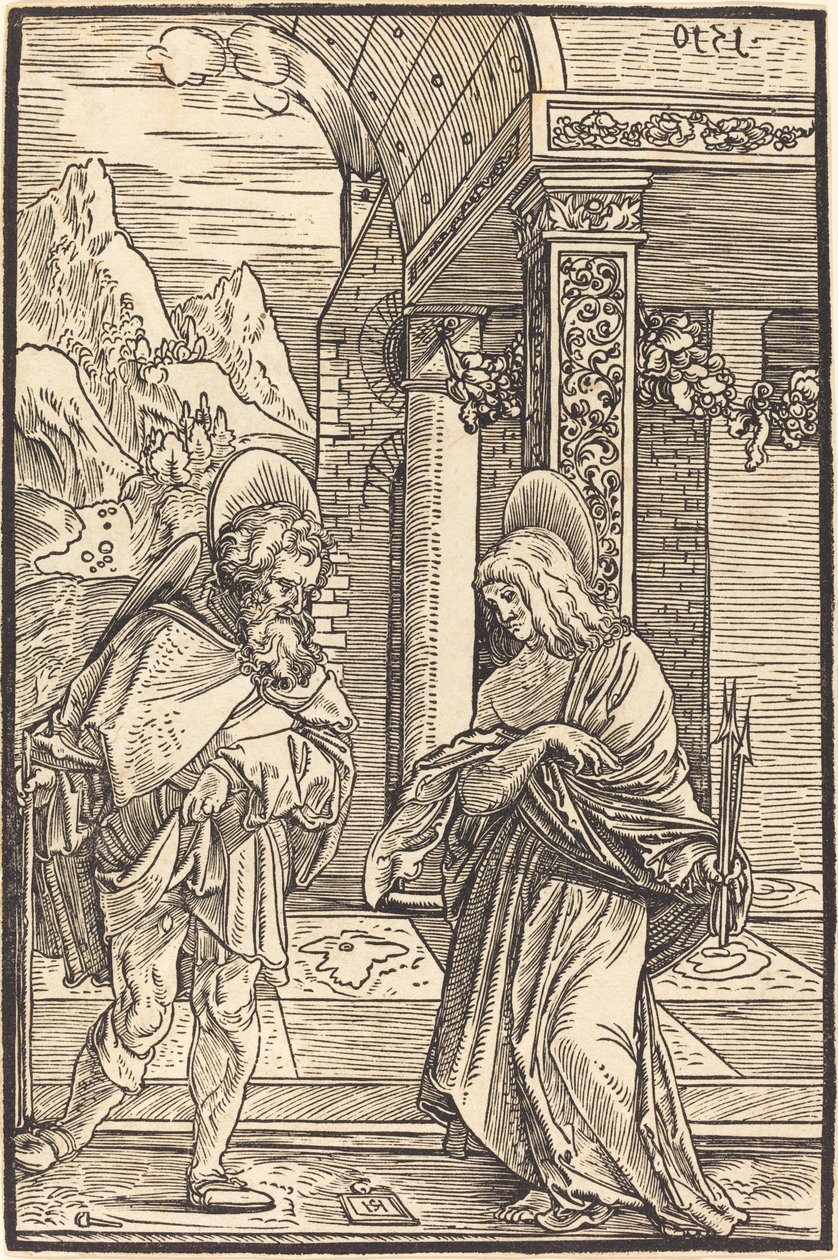 Heiliger Rochus und Heiliger Sebastian von Hans Leonard Schaufelein