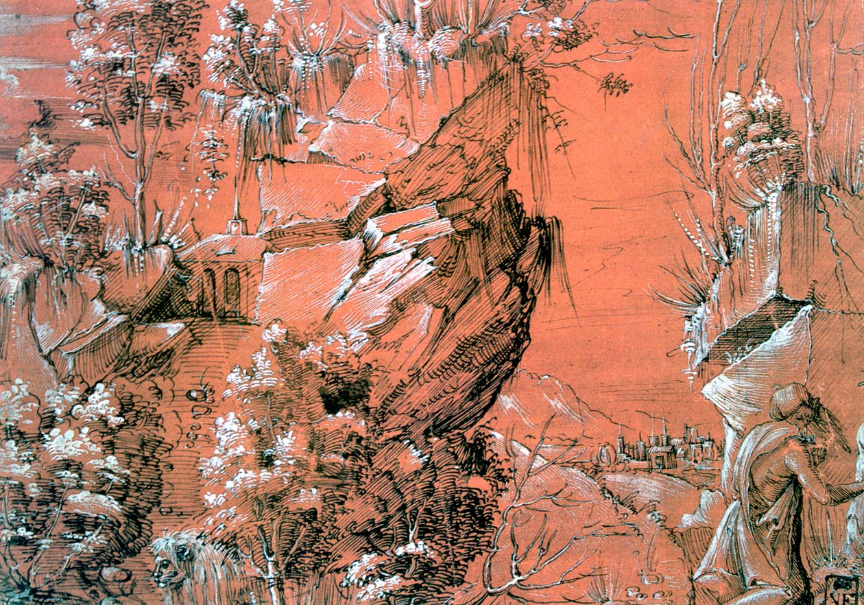 Heiliger Hieronymus im Garten von Hans Leu The Younger