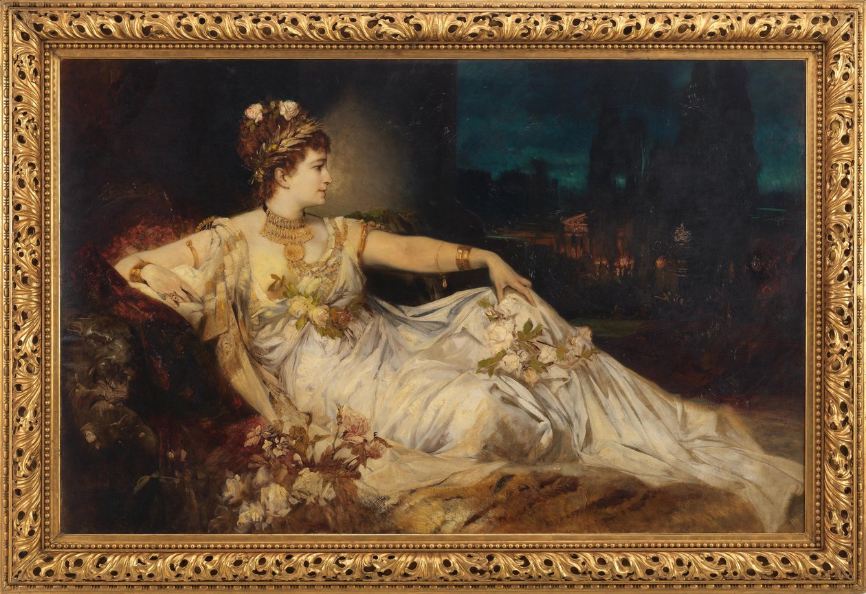Charlotte Wolter (1834-1897), als „Messalina“ in „Arria und Messalina“ von Adolf von Wilbrandt von Hans Makart