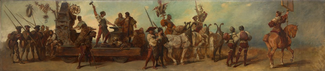 Entwurf zum Festzug 1879 - Die Schmiede von Hans Makart