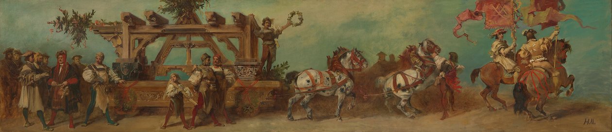 Entwurf zum Festzug 1879 - Die Zimmerleute von Hans Makart