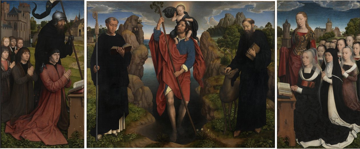 Triptychon von Willem Moreel, 1484 von Hans Memling