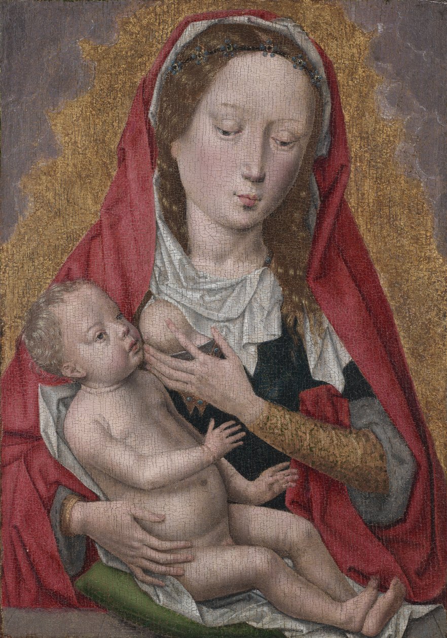 Jungfrau und Kind, um 1470-80 von Hans Memling