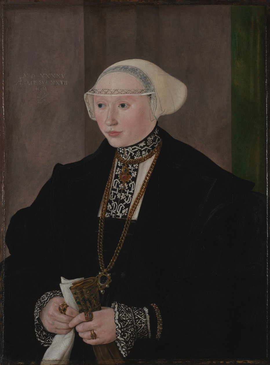 Porträt von Maria Kitscher, Frau von Freyberg von Hans Mielich