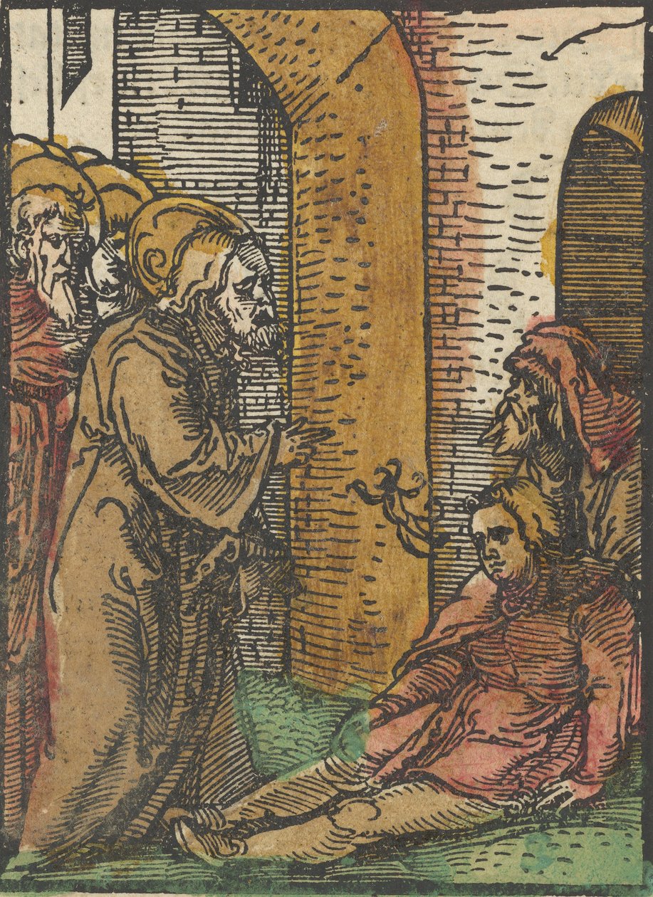 Christus heilt die Besessenen, aus Das Plenarium, 1517 von Hans Schäufelein the Elder