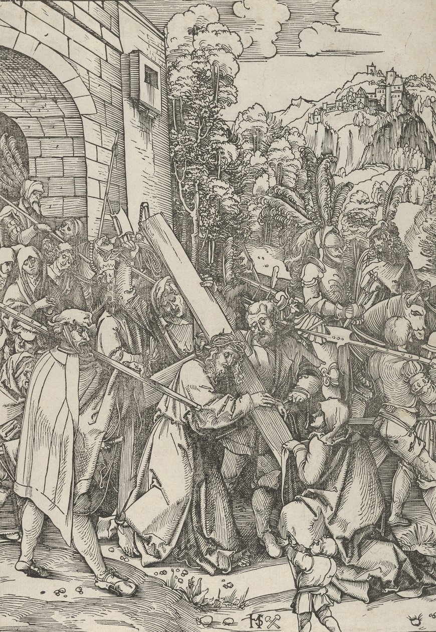 Das Tragen des Kreuzes von Hans Schäufelein the Elder