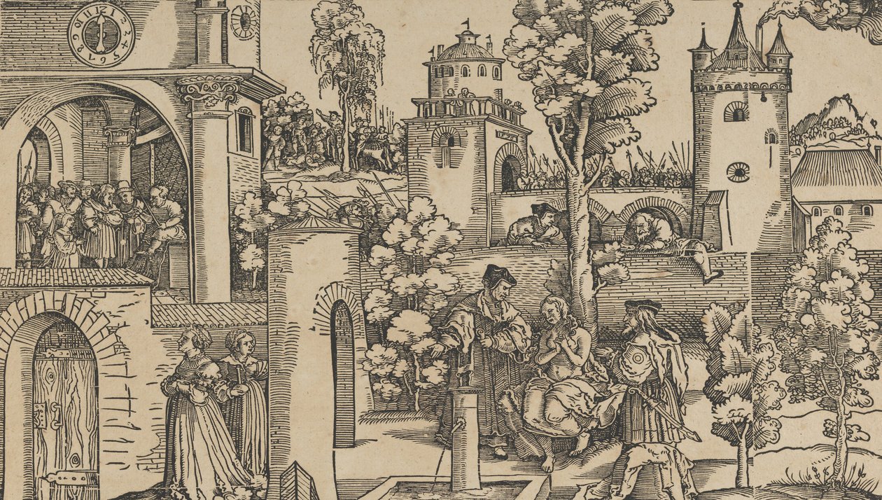 Die Geschichte von Susanna, 1536 von Hans Schäufelein the Elder