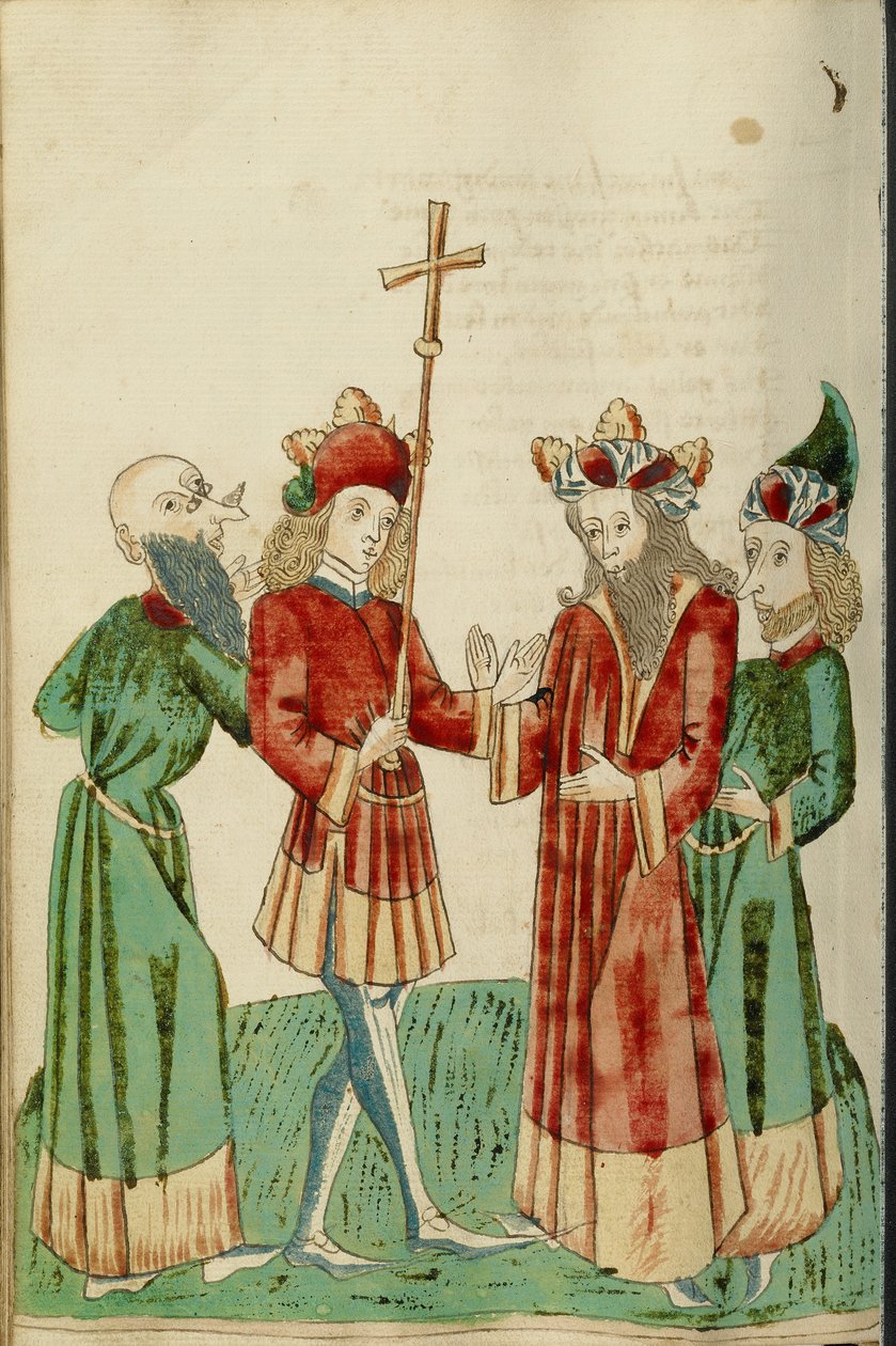 Avenir und Josaphat mit zwei Gelehrten von Hans Schilling
