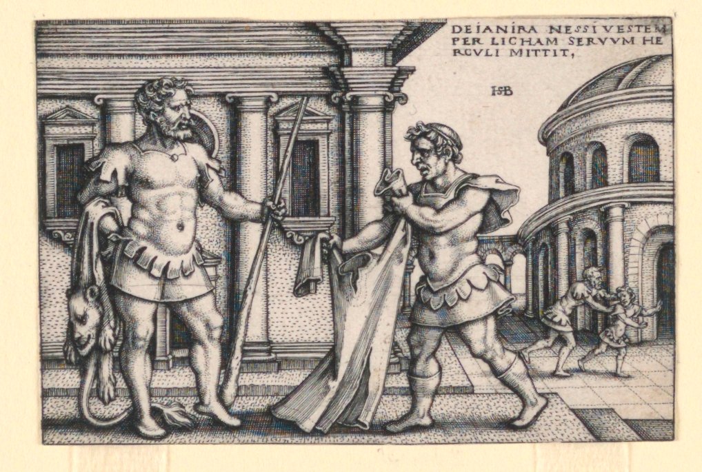 Lichas bringt das Gewand des Nessus zu Herkules von Hans Sebald Beham