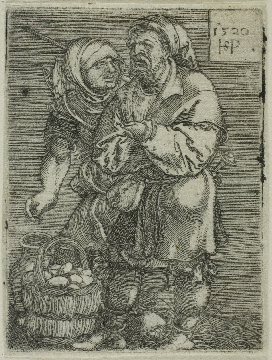 Bauernpaar verkauft Eier von Hans Sebald Beham