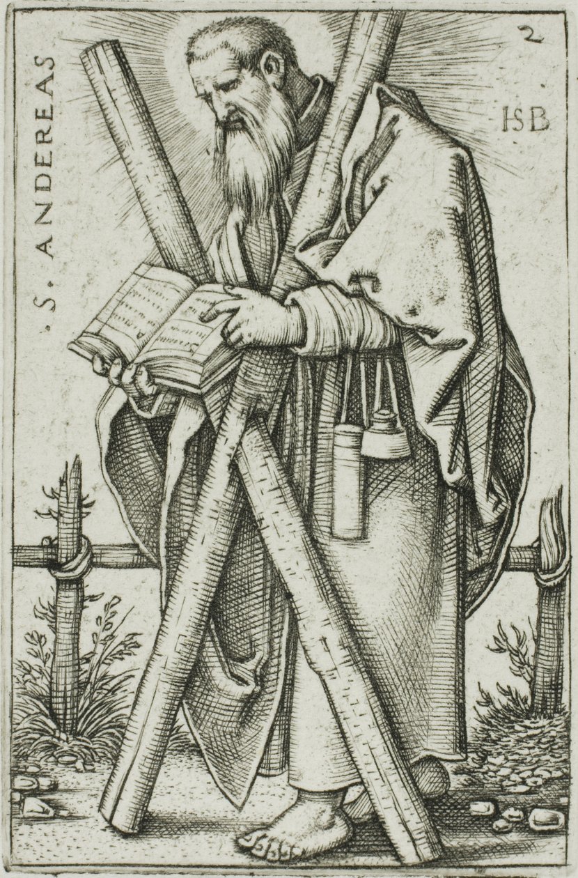 St. Andreas, Tafel 2 aus Die zwölf Apostel von Hans Sebald Beham