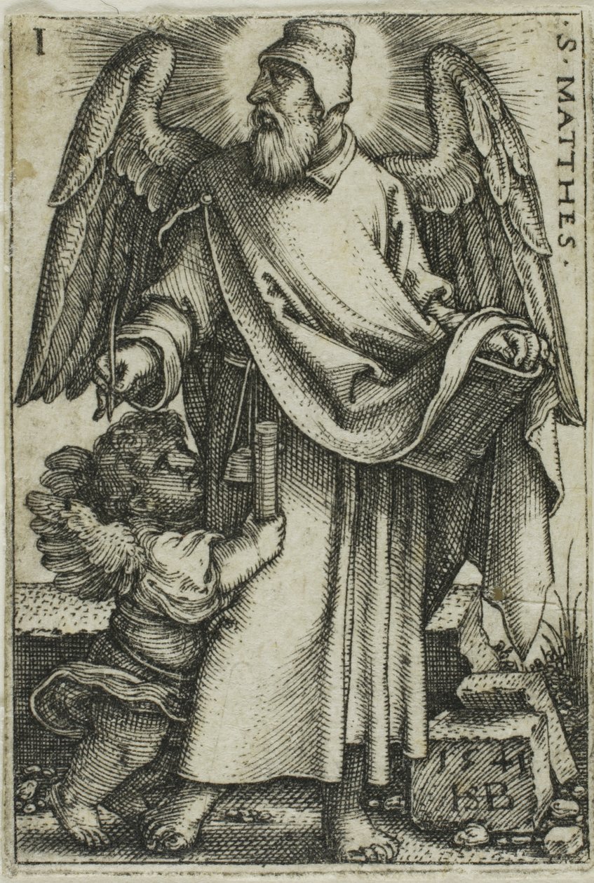 St. Matthäus, aus Die vier Evangelisten von Hans Sebald Beham