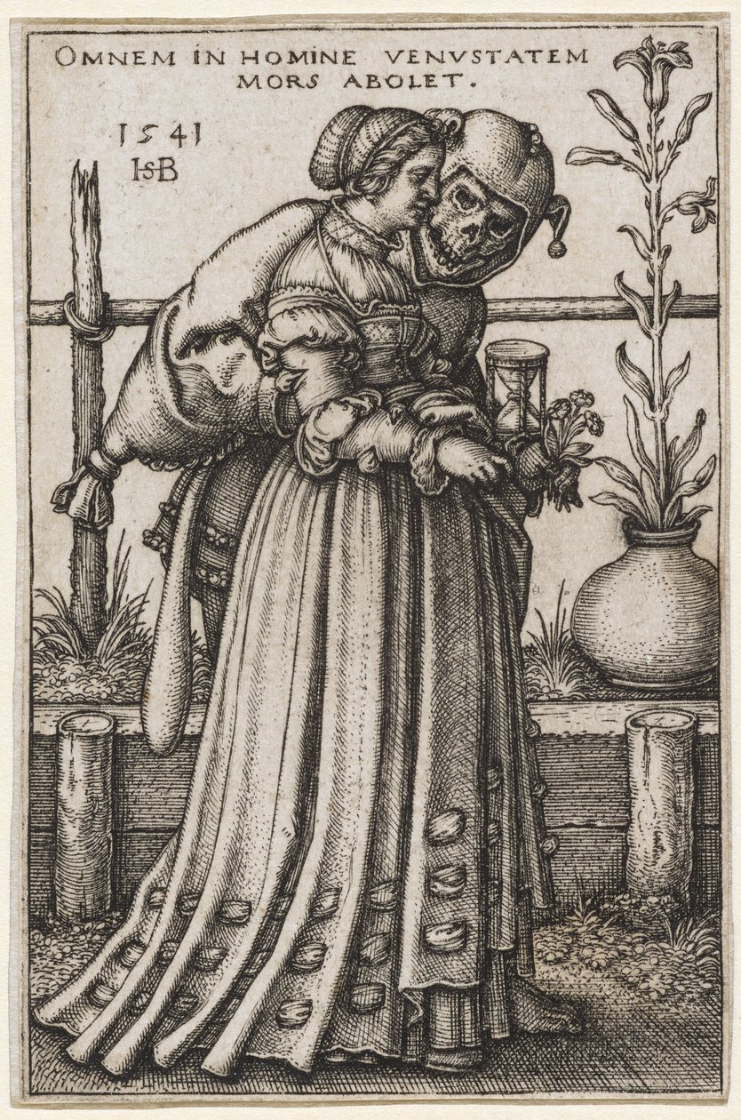 Die Dame und der Tod von Hans Sebald Beham