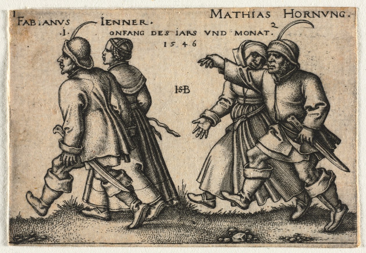 Die Bauernhochzeit oder die zwölf Monate von Hans Sebald Beham