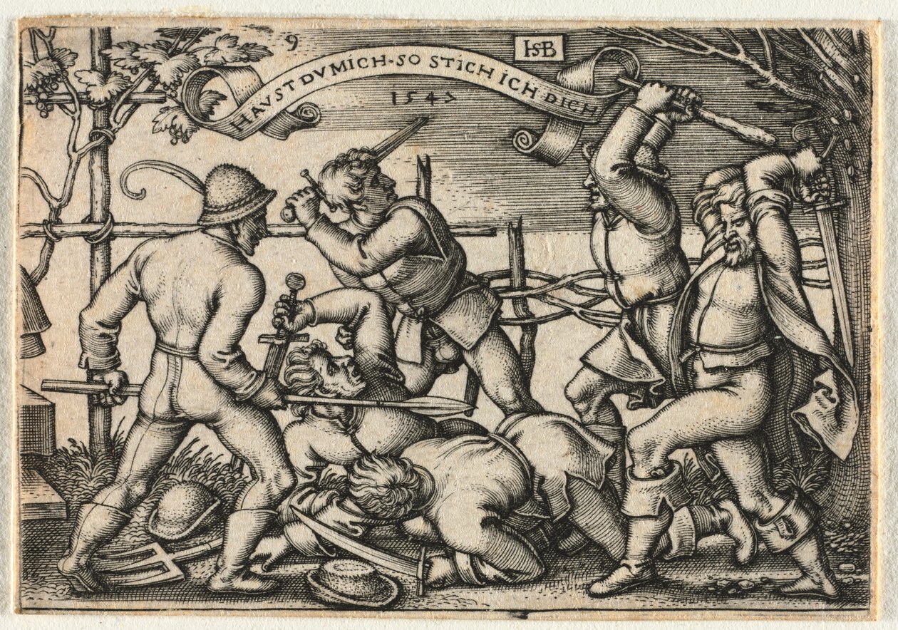 Die Bauernhochzeit oder die zwölf Monate: Nr. 9 von Hans Sebald Beham