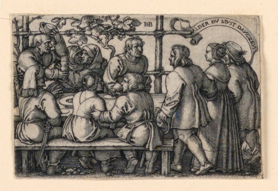 Das Bauernfest (Alder du must danczen) von Hans Sebald Beham
