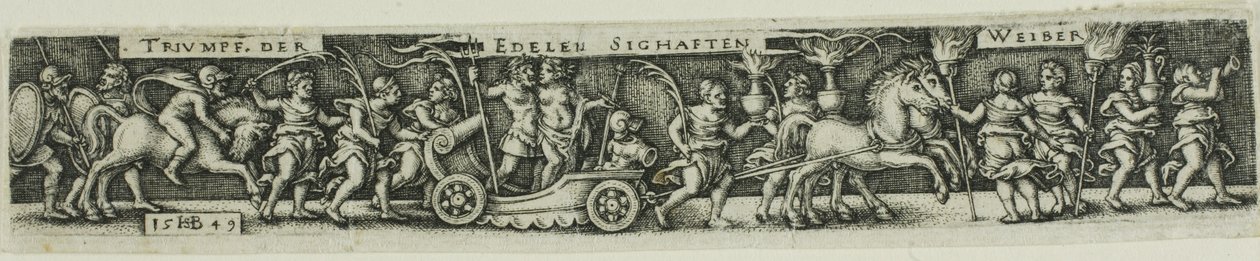 Triumphzug der edlen glorreichen Frauen von Hans Sebald Beham