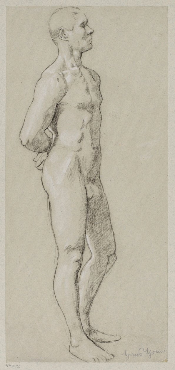Männlicher Akt von Hans Thoma