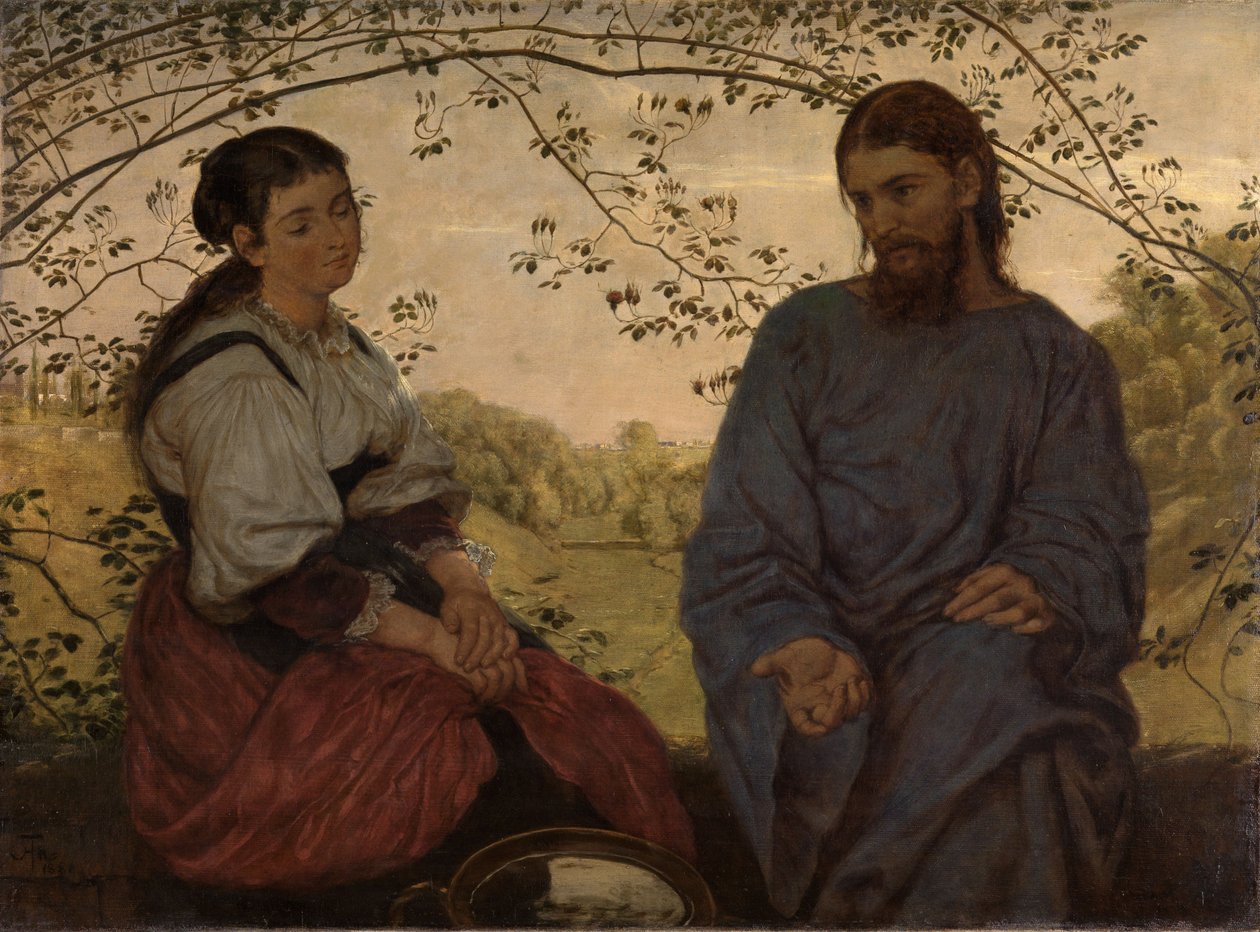 Christus und die Samariterin von Hans Thoma