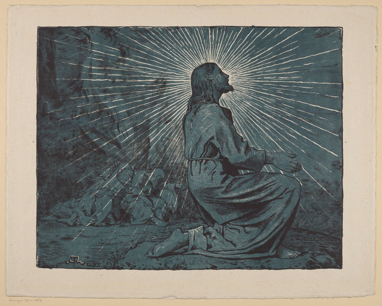 Christus betet am Ölberg von Hans Thoma