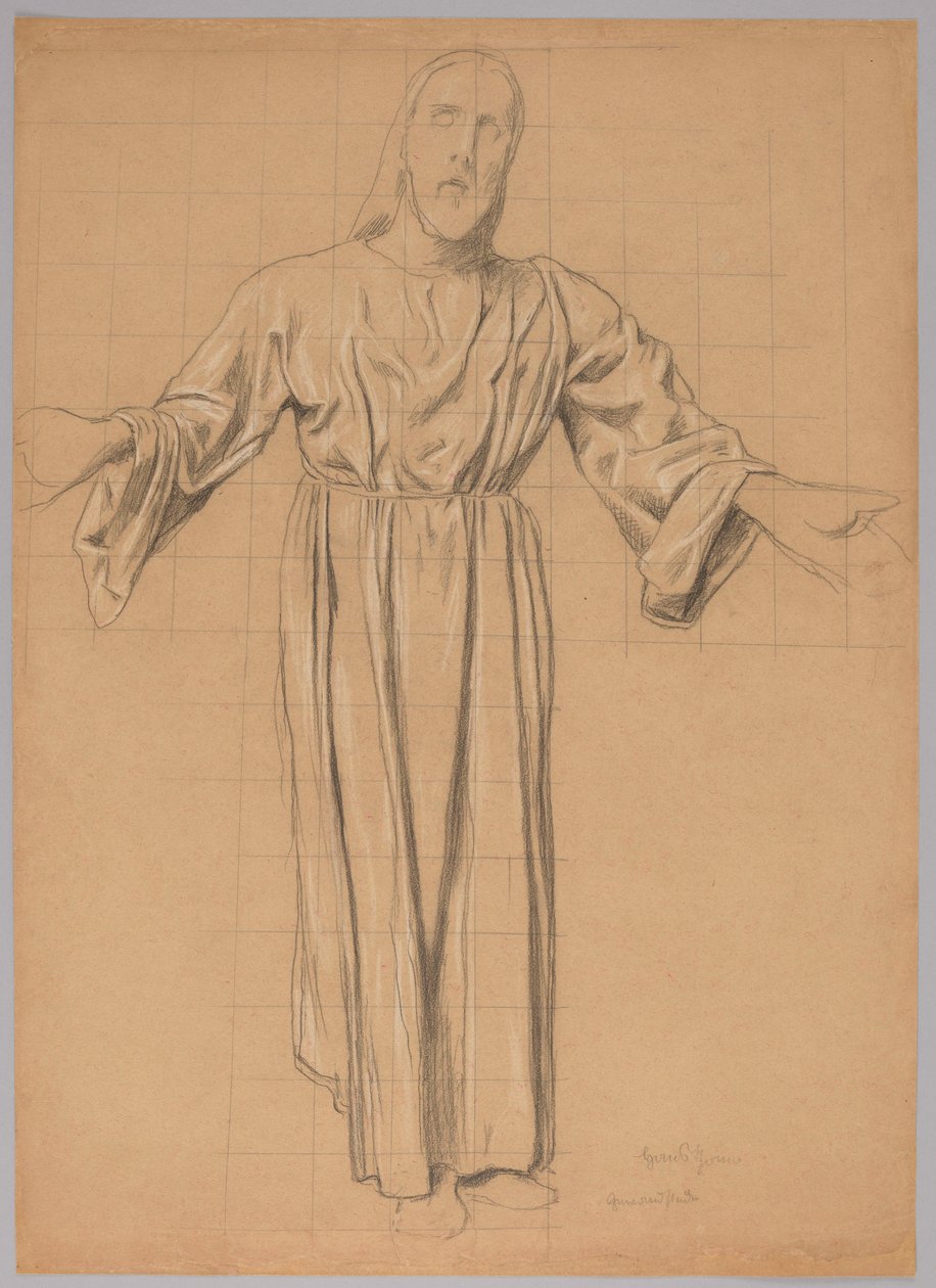 Christus mit ausgebreiteten Armen von Hans Thoma