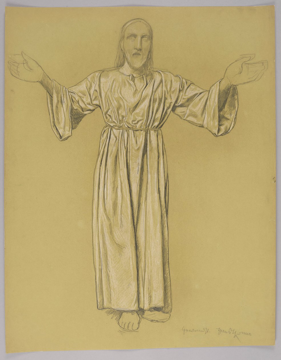 Christus mit ausgebreiteten Armen von Hans Thoma