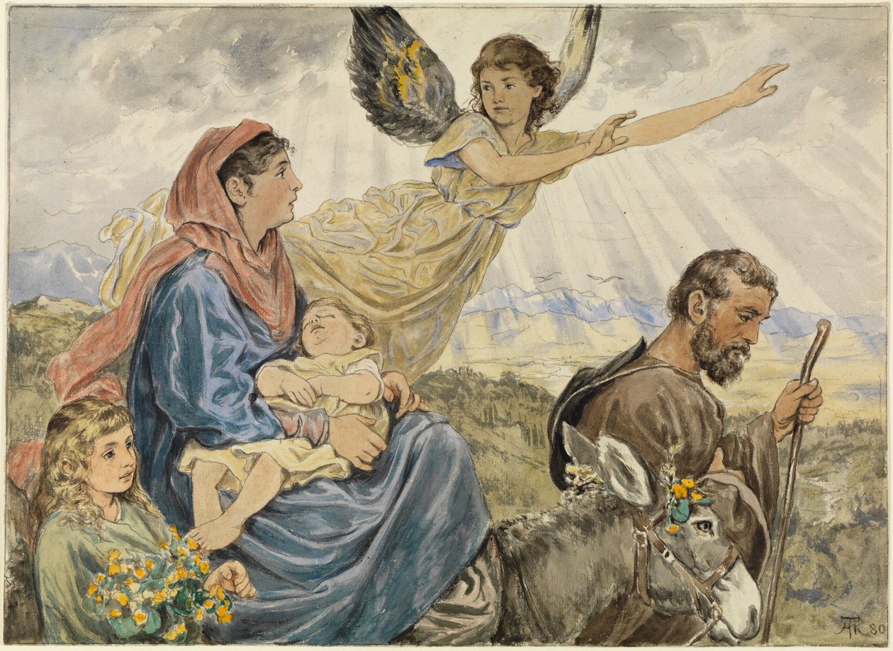 Flucht nach Ägypten von Hans Thoma