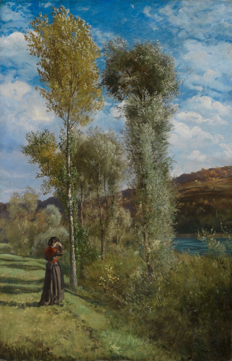 Herbsttag am Oberrhein von Hans Thoma