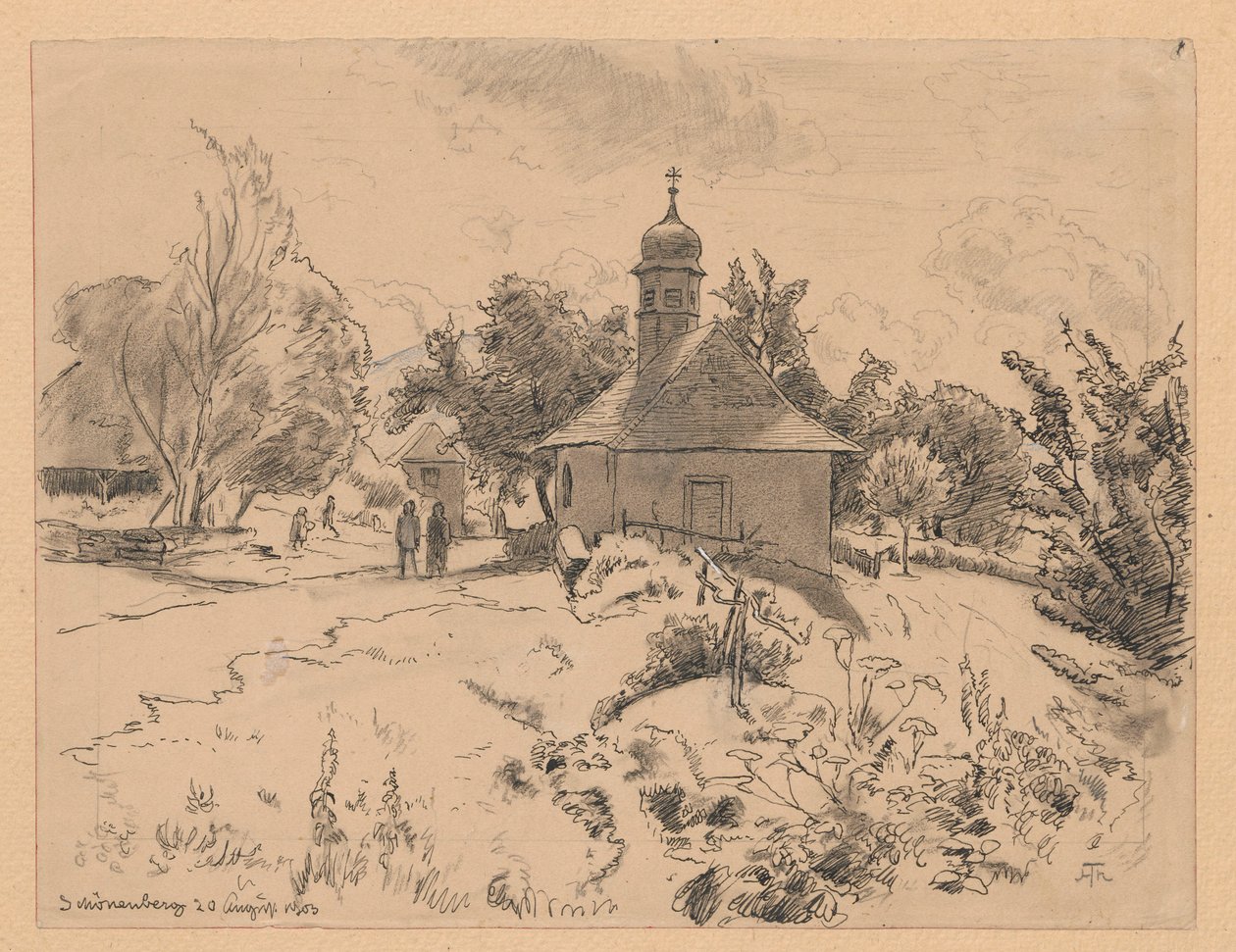 Kirchlein in Schönenberg von Hans Thoma