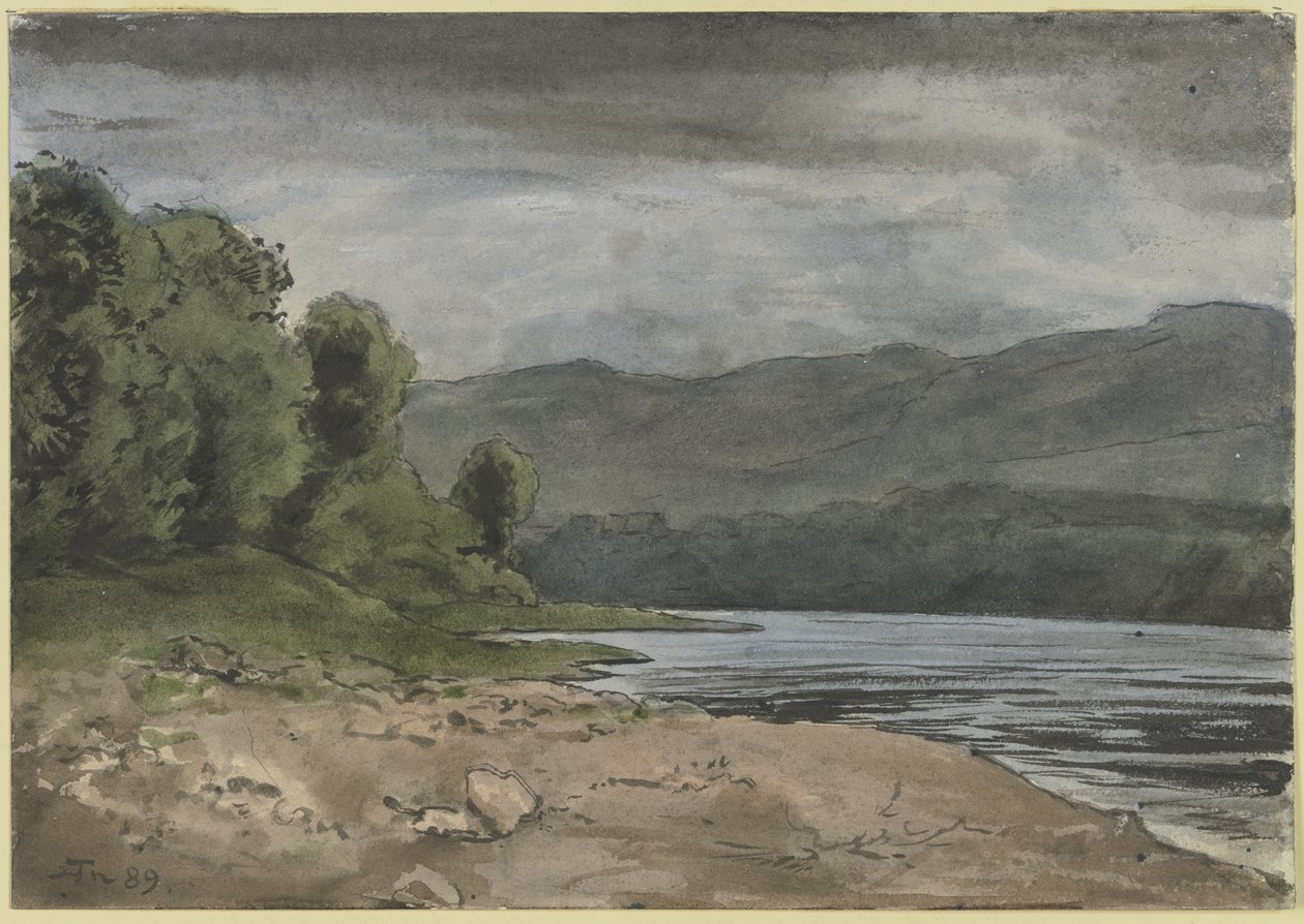 Landschaft mit Gewitterwolken von Hans Thoma