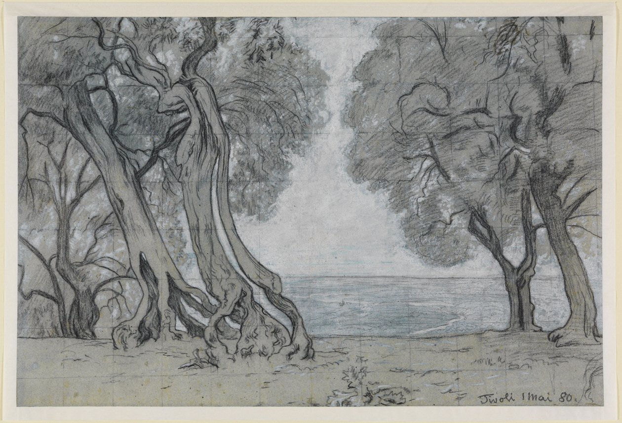Ölbäume bei Tivoli von Hans Thoma